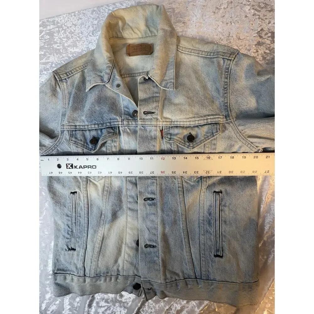 Vintage 1985 Levis Denim‎ Jacket Size 40R Soft Type 3 III Trucker USA 70506-0216